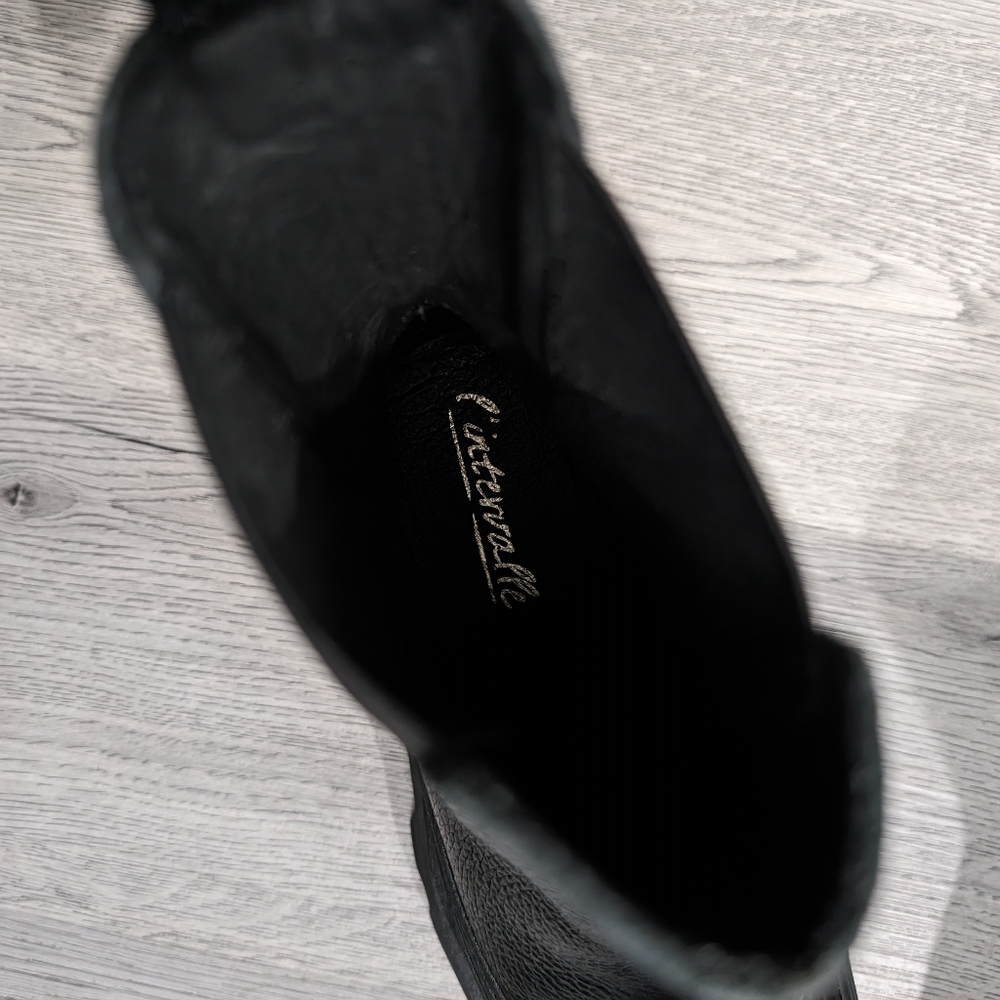 L'intervalle Wolfe Boots Black Platform Leather Chelsea Size 40 (10) Goth - Picture 7 of 10